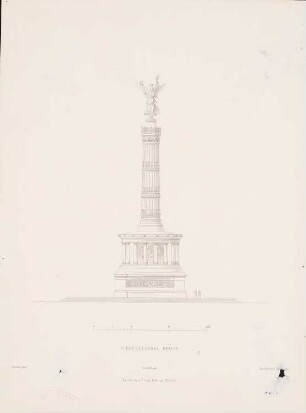 Siegessäule auf dem Königsplatz, Berlin: Vorderansicht