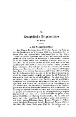 Evangelische Religionslehre