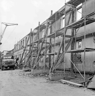 Gebäude der alten Stadtschule: Königstraße: Umbaumaßnahmen: Außenansicht der Nordfassade