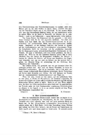 Zur Literaturgeschichte