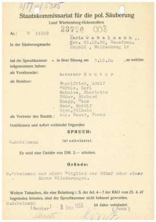 Gabelmann, Marie