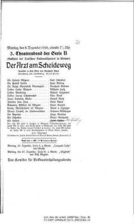 Der Arzt am Scheideweg