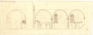 Fischer, Theodor; Ludwigsburg - Eglosheim; Kirche, Renovierung - Wandabwicklung