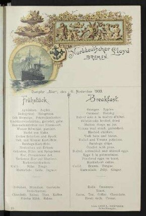 Frühstück auf der "Aller"