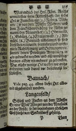 Baunach/[...] - Wartenfels/[...]