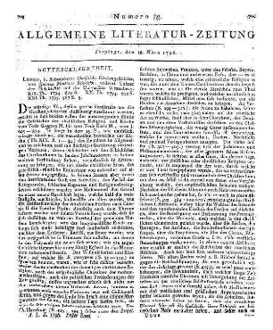 Neue Miscellaneen artistischen Inhalts für Künstler und Kunstliebhaber. St. 1. Hrsg. von J. G. Meusel. Leipzig: Fleischer 1795