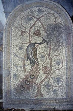 Mosaikfragment mit Pfau