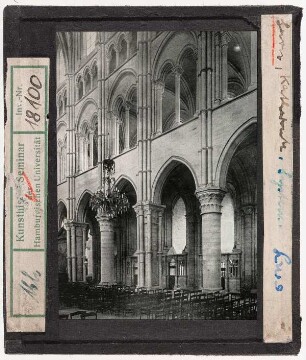 Laon: Kathedrale, Inneres, Mittelschiffswand