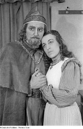 Szenen aus der Oper "Simone Boccanegra" von Giuseppe Verdi an der Städtischen Oper (heute Deutsche Oper) Berlin