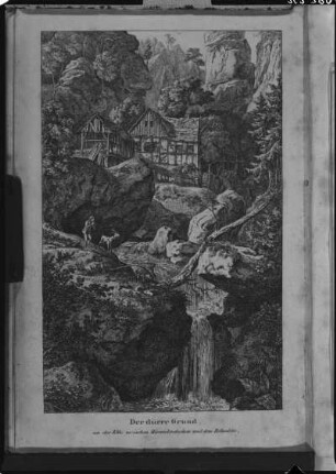 "Vergissmeinnicht", ein Taschenbuch für den Besuch der Sächsischen Schweiz: Titelbild: Der dürre Grund an der Elbe zwischen Hirniskretschen und dem Belvedere (Dürrkamnitz)