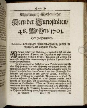 48. Wochen / 1701.
