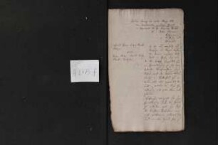 Klocke, Conrad Herm. Died. gegen seinen Vater Klocke, Arn. Diedrich 1811