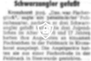 Schwarzangler gefaßt