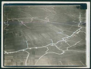 Foto des Geländes südlich von Vermelles, Hulluch und Le Rutoire (Luftbild)