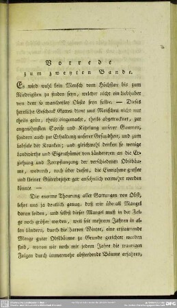 Vorrede zum zweyten Bande