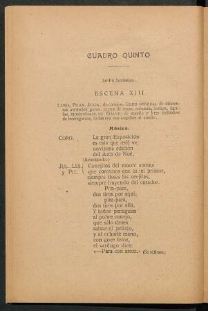 Cuadro quinto