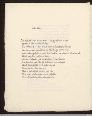 Wechsel : [SW I: H6]; [SW I, S.77/129]