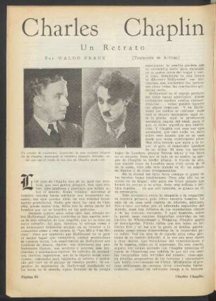 Charles Chaplin : Un retrato