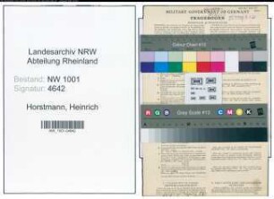 Entnazifizierung Heinrich Horstmann, geb. 20.01.1891 (Fleischbeschauer)