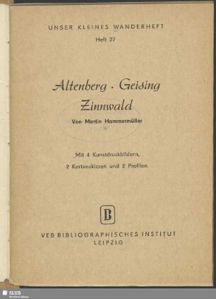 Altenberg, Geising, Zinnwald
