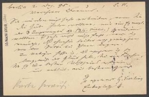 Brief an B. Schott's Söhne : 02.12.1895