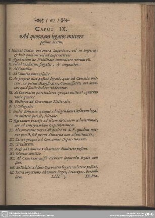 Caput IX. Ad quosnam legatos mittere poßint Status