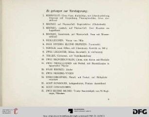 Gemälde – Kunstgewerbe – Mobiliar (Ne. 1-446)