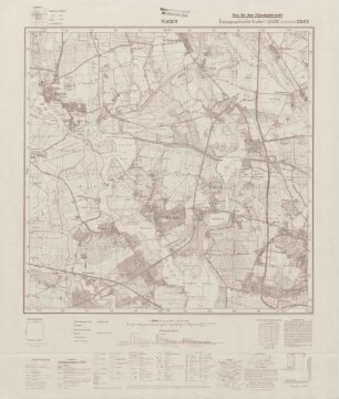 3543 Ketzin, Topographische Karte 1:25000 (4cm - Karte)