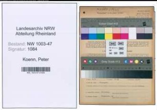 Entnazifizierung Peter Koenn , geb. 18.09.1898 (Obermeister)