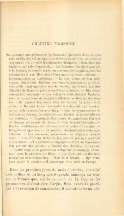 Chapitre troisième. On annonce aux prisonniers de Nagasaki, ...