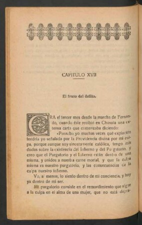 Capítulo XVII - El fruto del delito.