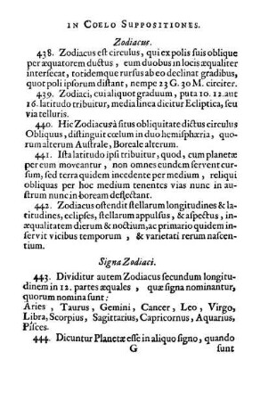 Signa Zodiaci.