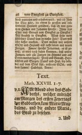 26-29, Text; Vorbereitungs-Gebett