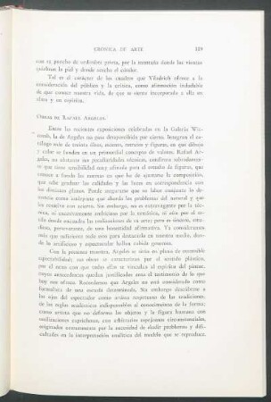 Obras de Rafael Argeles
