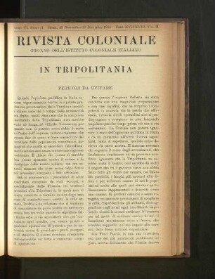 Rivista Coloniale. Fasc. XVII.-XVIII. Vol. II.