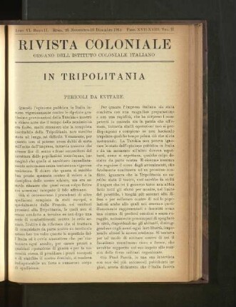 Rivista Coloniale. Fasc. XVII.-XVIII. Vol. II.