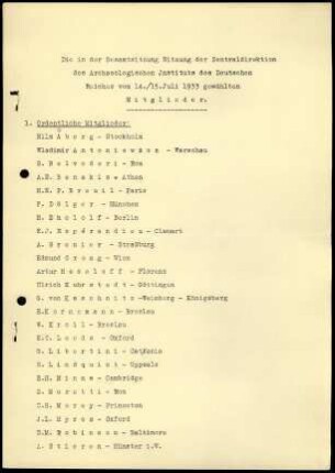 Mitgliederwahlen 1933