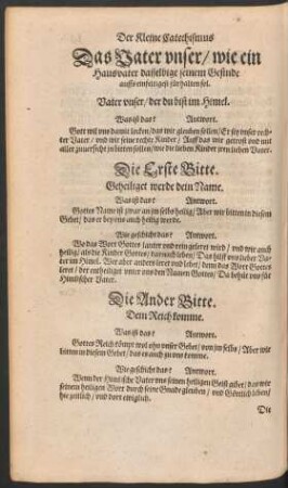 Das Vater unser/ wie ein Hausvater dasselbige seinem Gesinde auffs einfeltigest fürhalten sol.