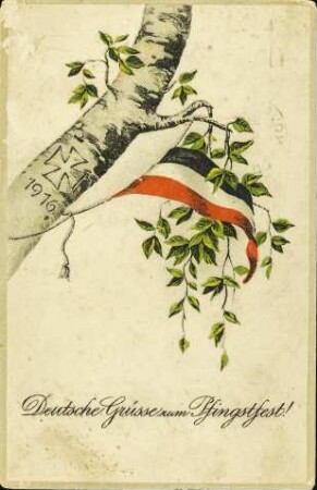 1916 - Deutsche Grüsse zum Pfingstfest!
