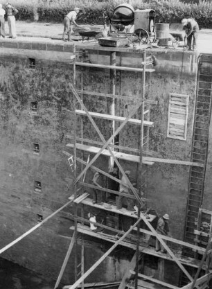 Schleuse Schwabenheim Betonsanierung