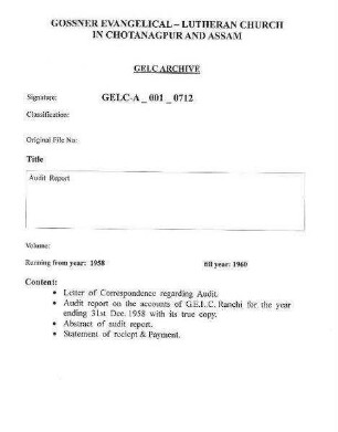 Audit Report