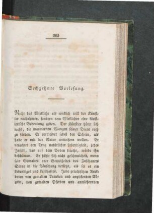 Sechzehnte Vorlesung