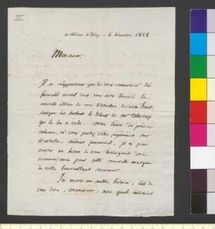 Brief von Stapfer, Friedrich Albert Alexander an Goethe, Johann Wolfgang von