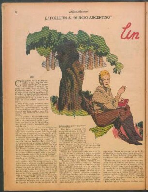 Un alma libre : El folletín de "Mundo Argentino"