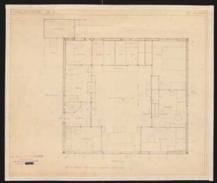Holzhaus für die Deutsche Werkstätten AG, Dresden-Hellerau: Grundriss Holzhaus Nr. 7 1:50