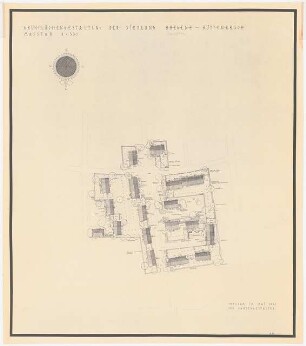 Südtiroler Siedlung Rüttenersch, Dornbirn: Lageplan mit Gartenplan 1:500