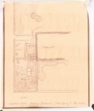 Garten Eick, Berlin-Grünau: Teillageplan Vorschlag 3 1:100