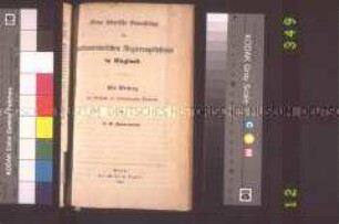 Flugschrift: Kurze historische Entwicklung des parlamentarischen Regierungssystems in England; Berlin, 1849