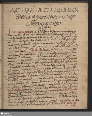 [Caput. I.] Liber generationis