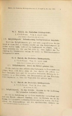 Eisenbahnrechtliche Entscheidungen deutscher, österreichischer und ungarischer Gerichte, sowie des Centralamtes für den internationalen Eisenbahntransport, 6. 1889